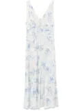 Maje floral midi dress - Blue