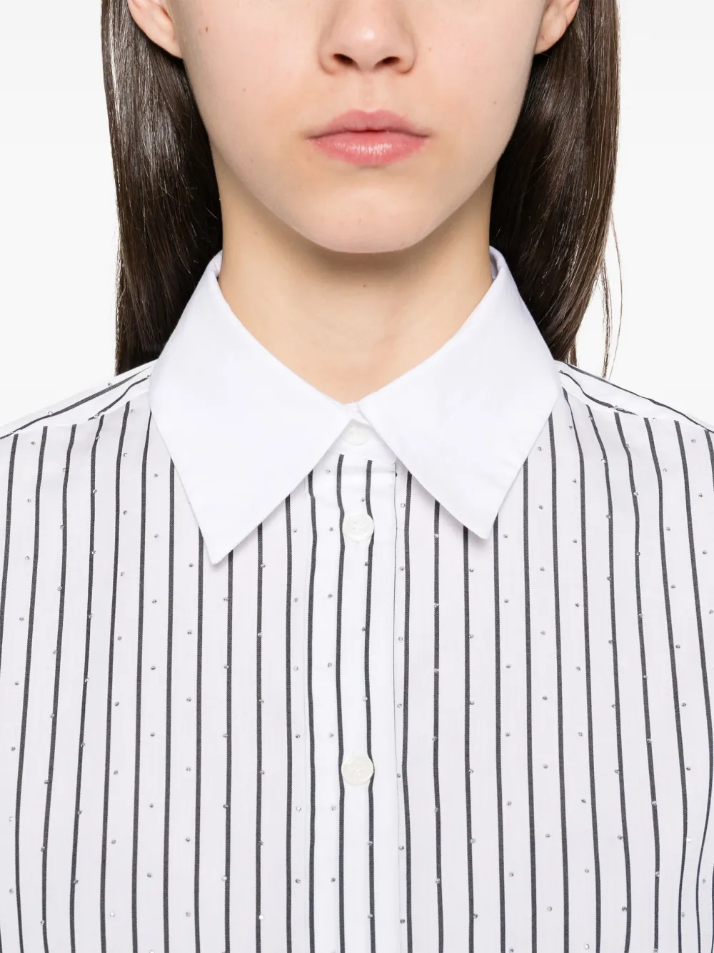 Maje Gestreept Blouse Wit