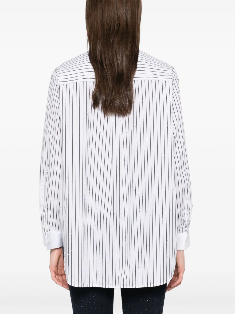 Maje Gestreept Blouse Wit