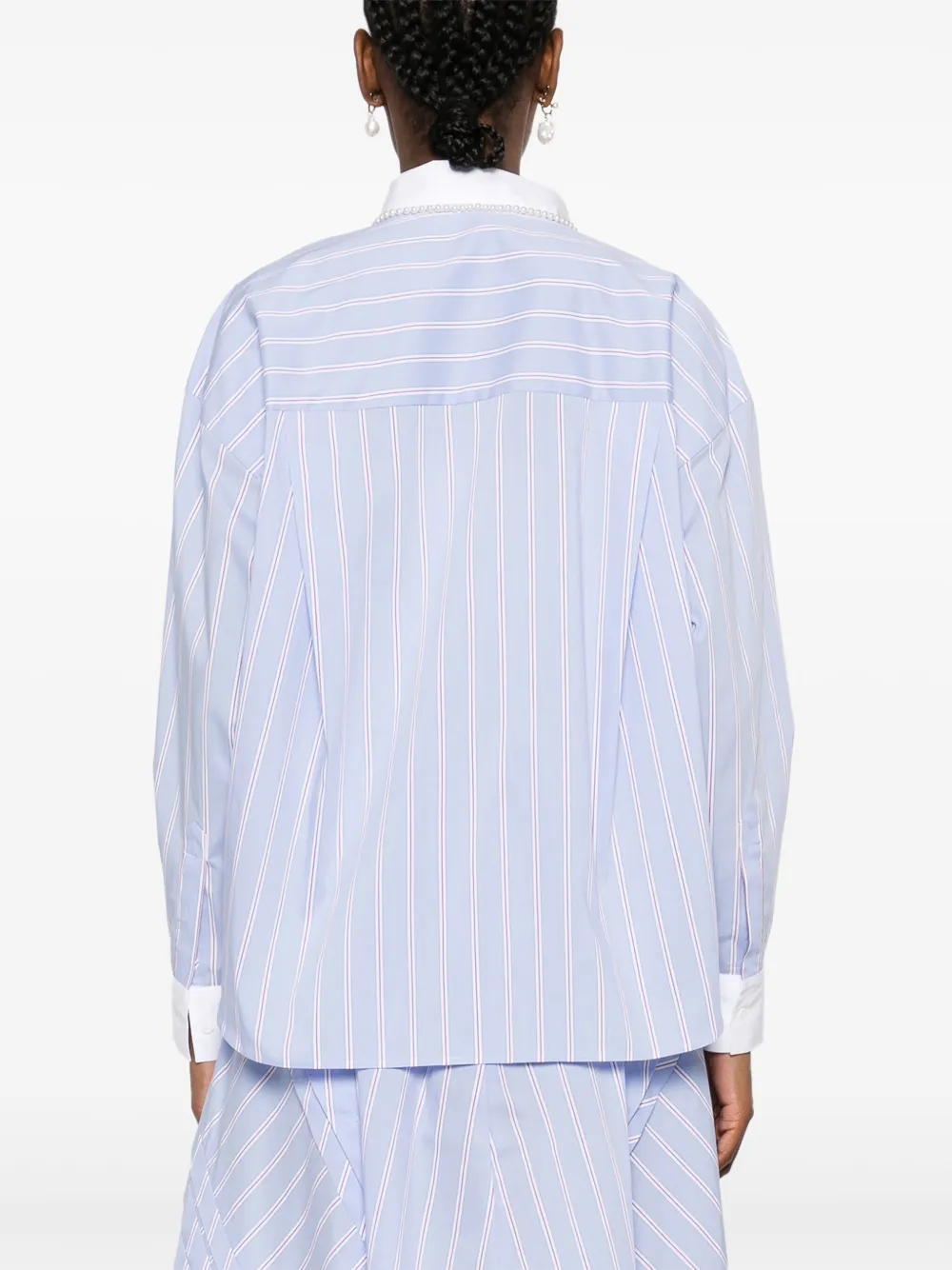 Maje Gestreept blouse Blauw
