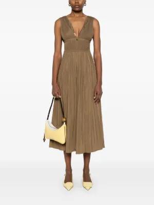 マージュ maje パリ発 サテンマキシドレス プリーツドレス ロング