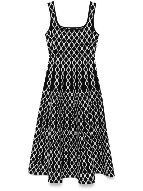 Maje geometric-print midi dress