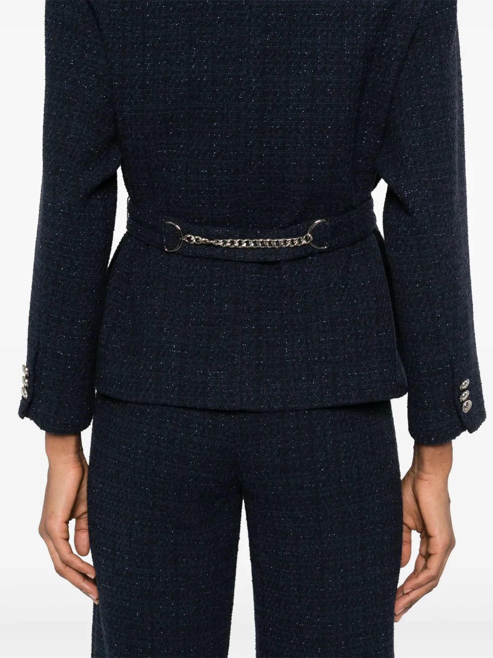 Maje Tweed jack Blauw