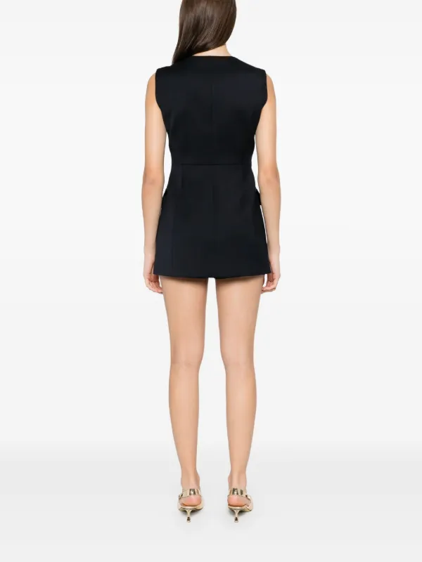 Maje V-neck Playsuit | Blue | FARFETCH