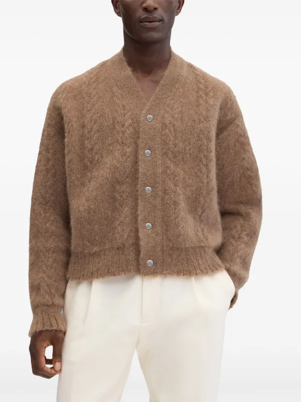 Jacquemus ショートリブニットカーディガン　ブラウン Jacquemus 】ショートリブニットカーディガンブラウン