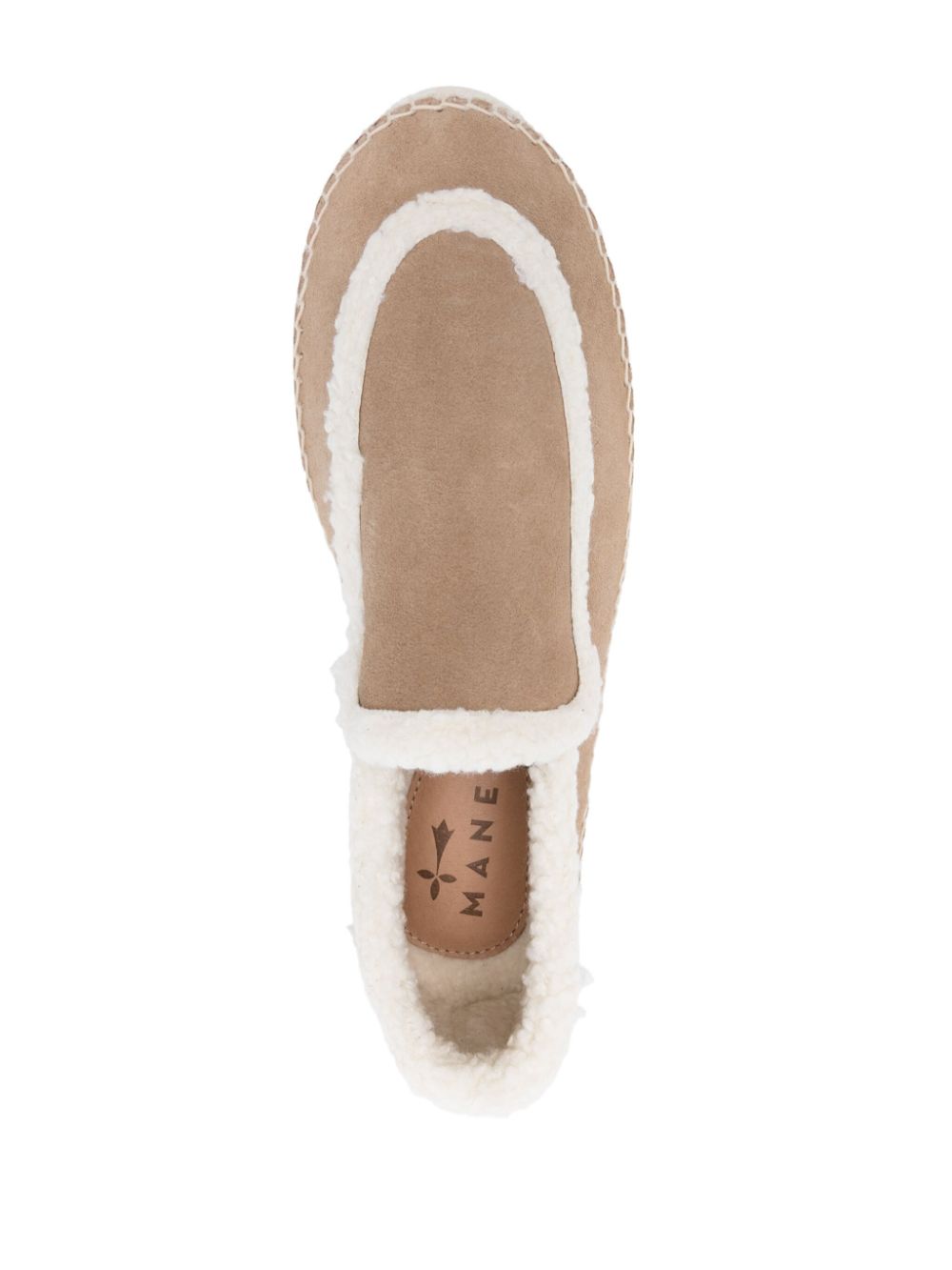 Manebi Suède espadrilles Bruin