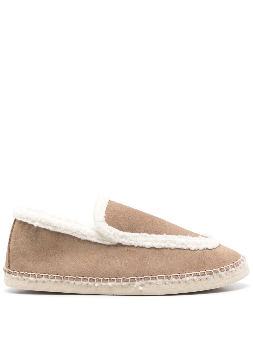 Manebi Suède espadrilles Bruin