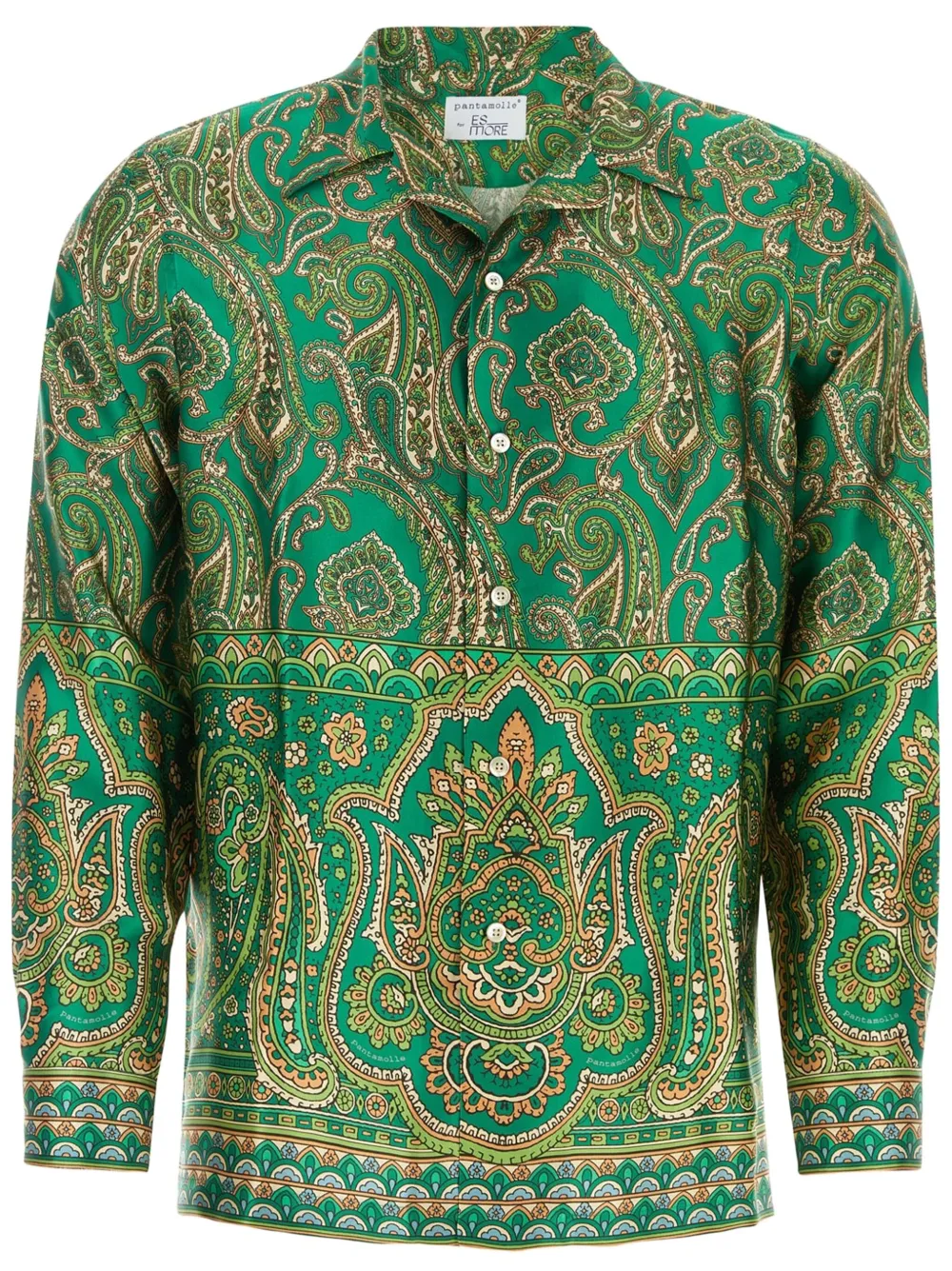 PANTAMOLLE Stimarol silk shirt - Green