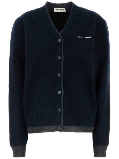 Miu Miu v-neck cashmere cardigan