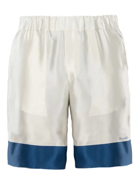 PANTAMOLLE shorts de satén de seda