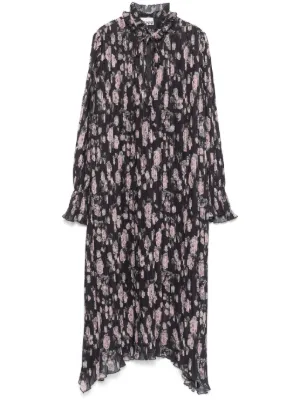 DRIES VAN NOTEN プリント ドレス | ブルー | FARFETCH JP