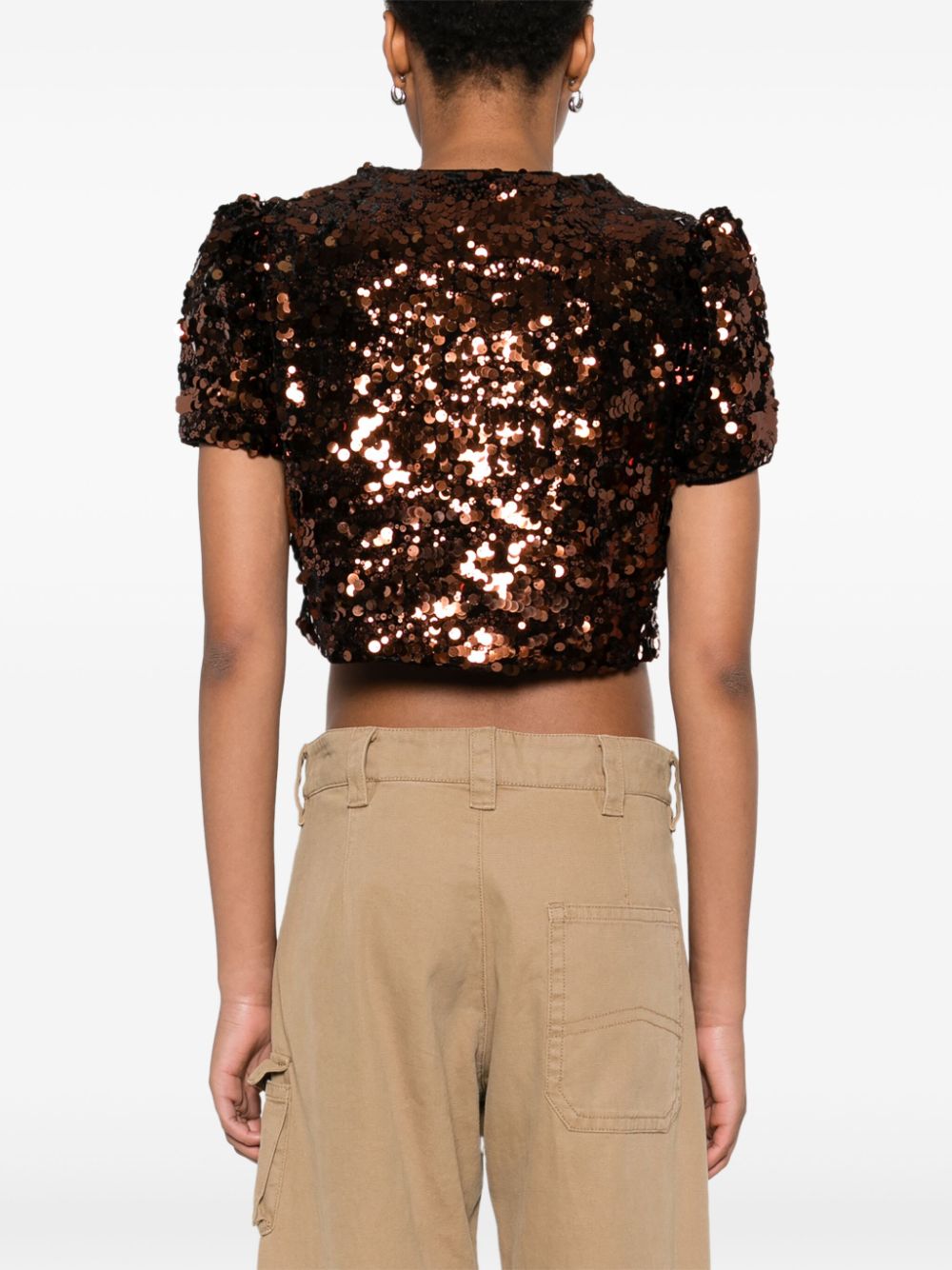 GANNI sequinned blouse Women