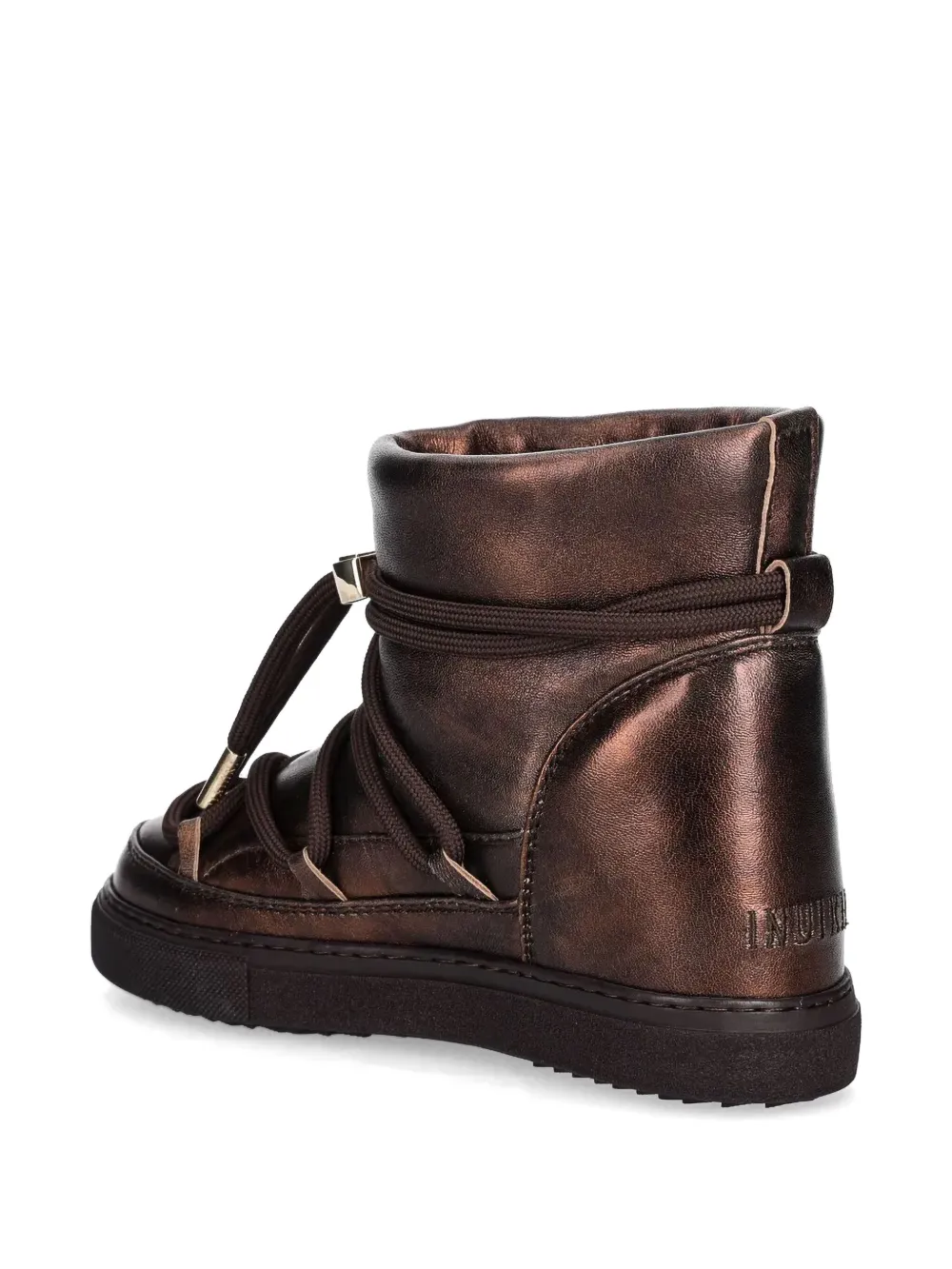 Inuikii Leather Ankle Boots In Brown