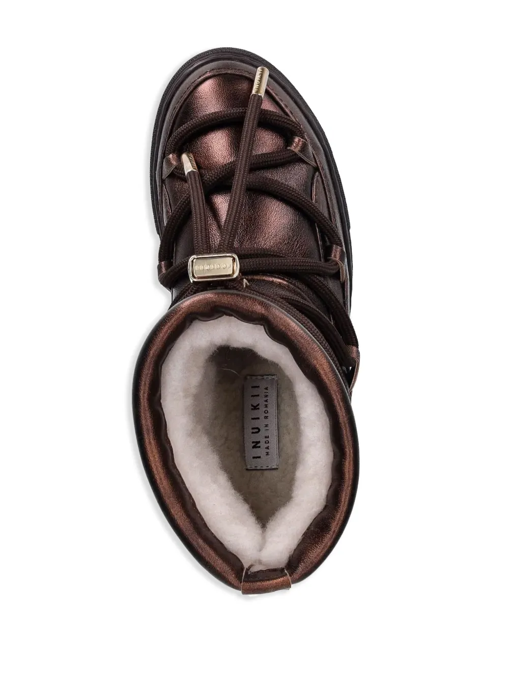 Inuikii Leather Ankle Boots In Brown