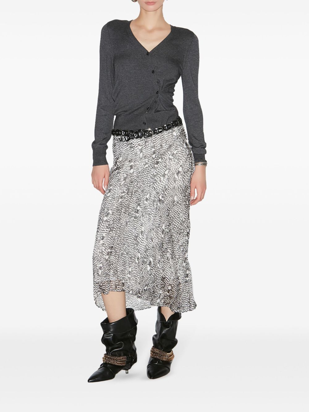 ISABEL MARANT Lisanne midi-rok Zwart