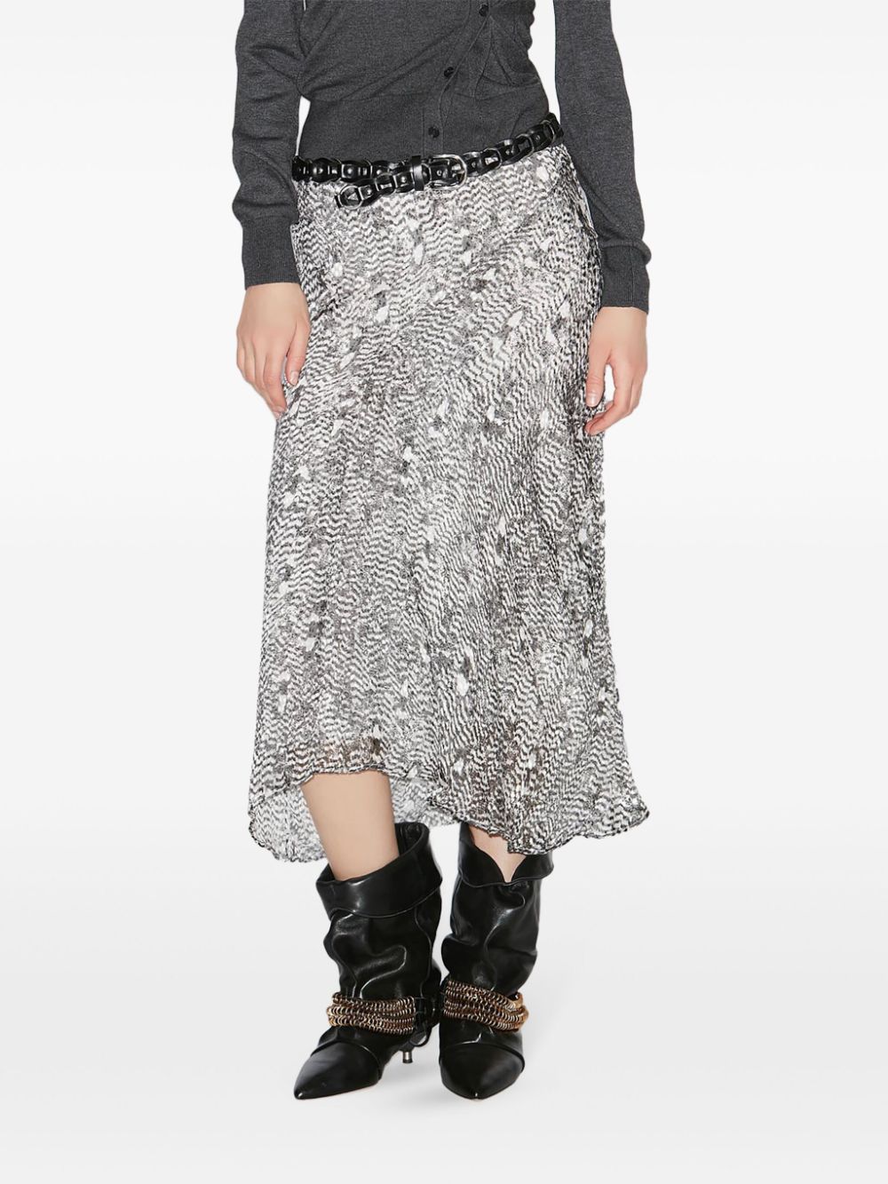 ISABEL MARANT Lisanne midi-rok Zwart