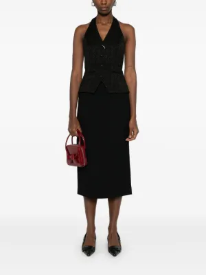 shushu/tong シュシュトン リボン ノースリーブドレス 黒 SHUSHU TONG(シュシュトング) ワンピース(レディース) - 海外通販のBUYMA