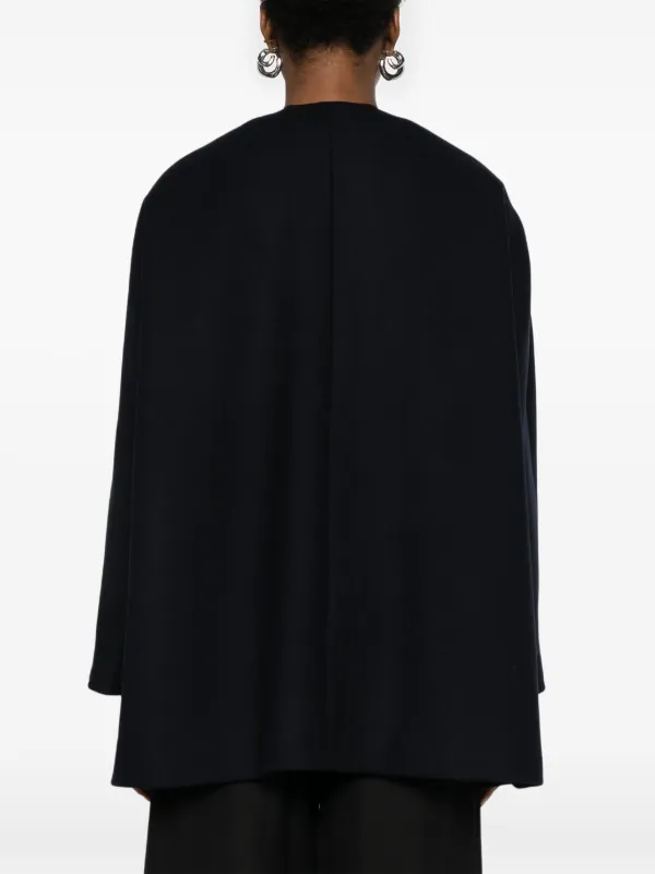 Theory Melton Cape | Blue | FARFETCH