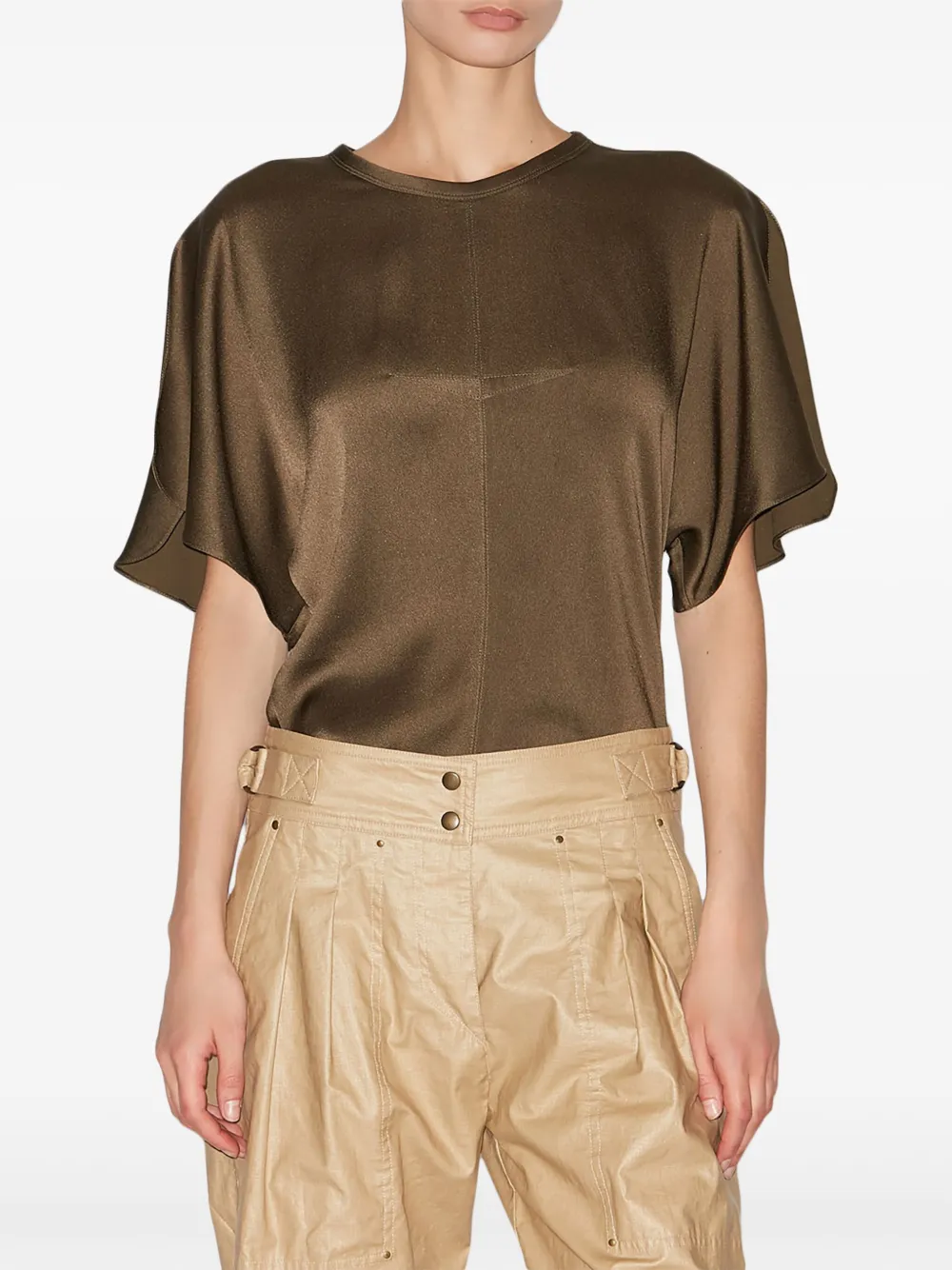 ISABEL MARANT Karlita blouse Groen