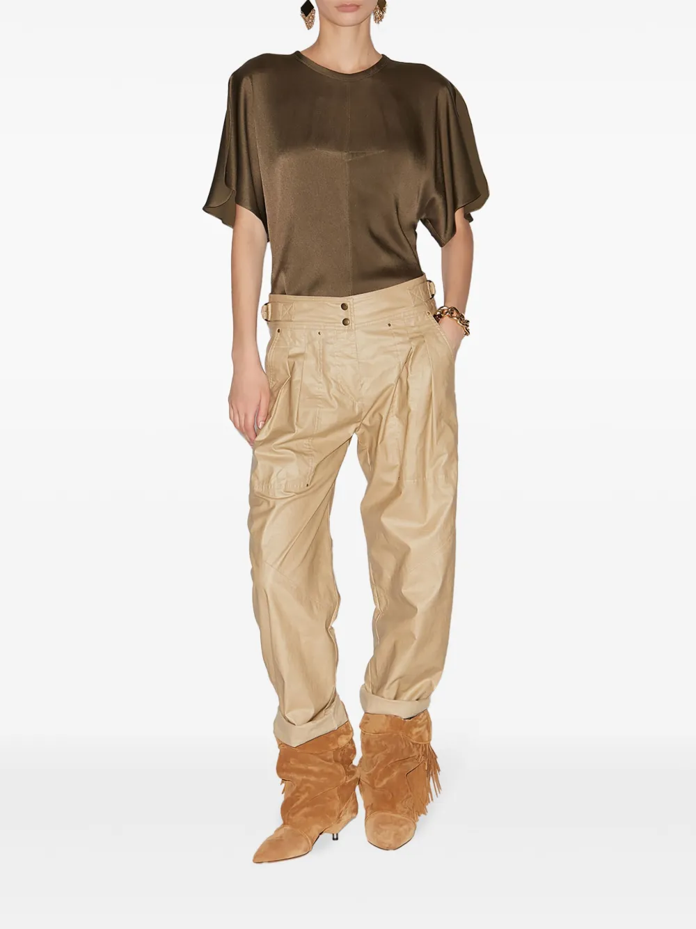 ISABEL MARANT Karlita blouse - Groen