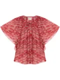 MARANT ÉTOILE Neslya blouse - Red