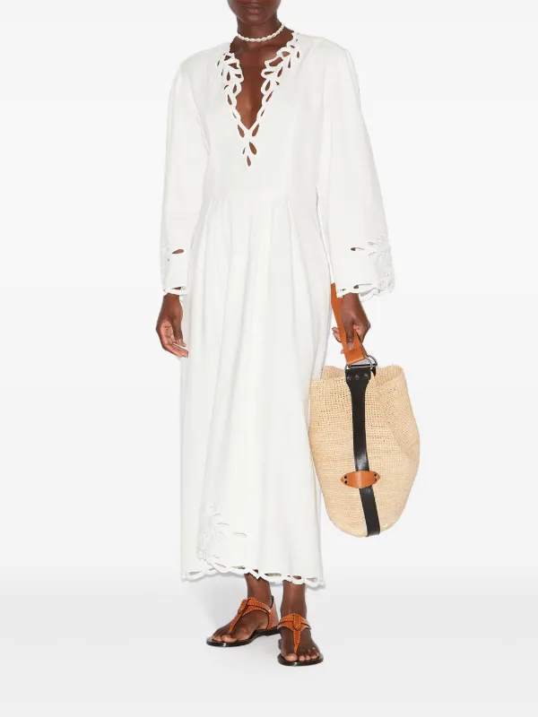 【送料&関税込】Marant Atoile Tianny Long Dress By Marant E MARANT ÉTOILE Tianny Maxi Dress | White | FARFETCH TW