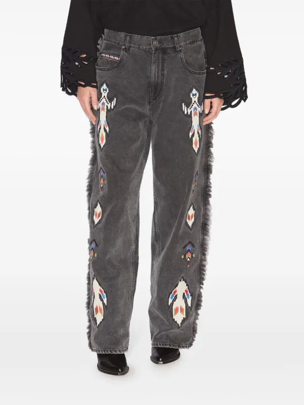 【関税&送料込】Marant Etoile Vendelia Jeans Gray Vendelia Jeans by Isabel Marant Etoile on Sale