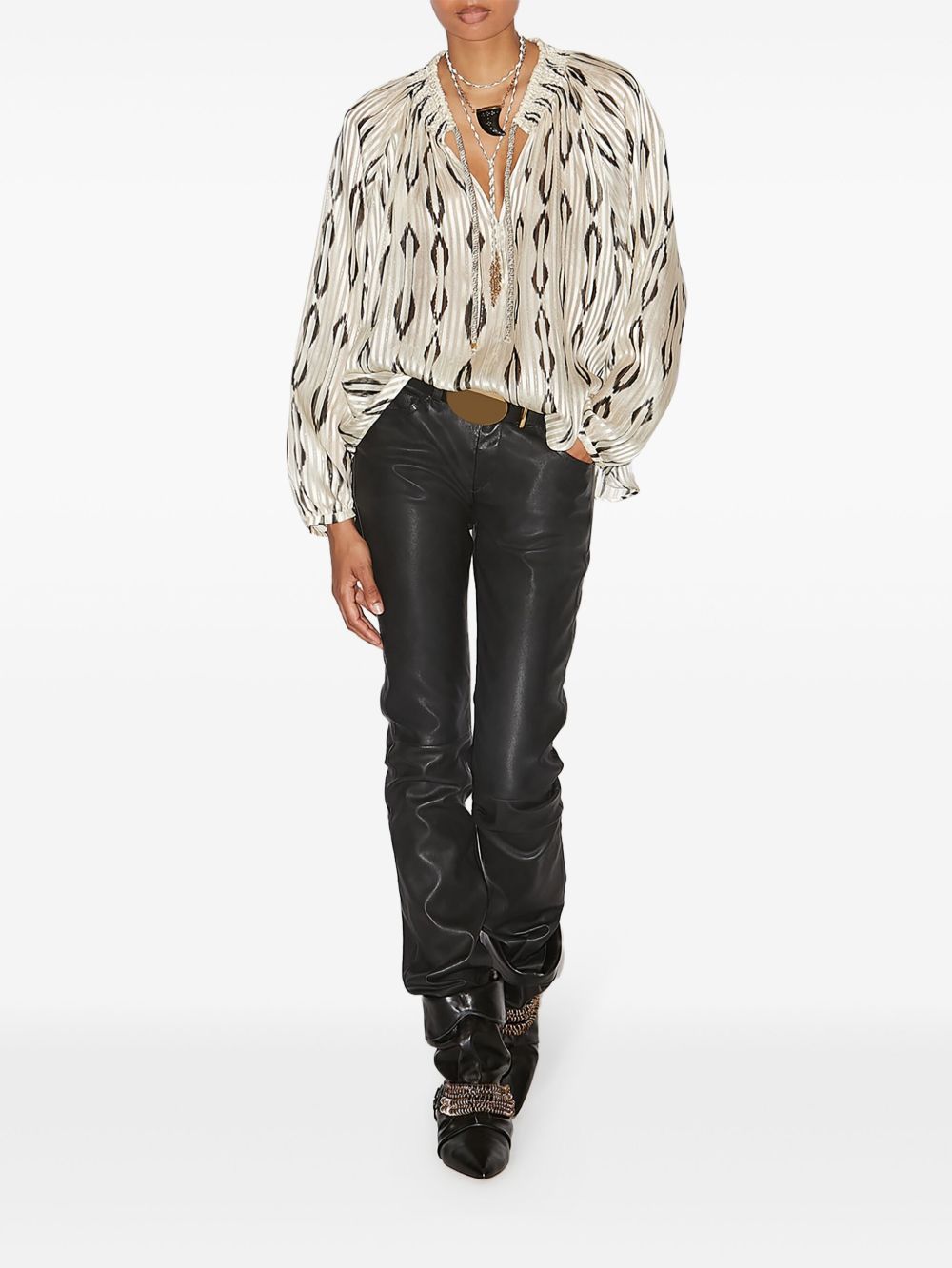 ISABEL MARANT Syra blouse - Beige