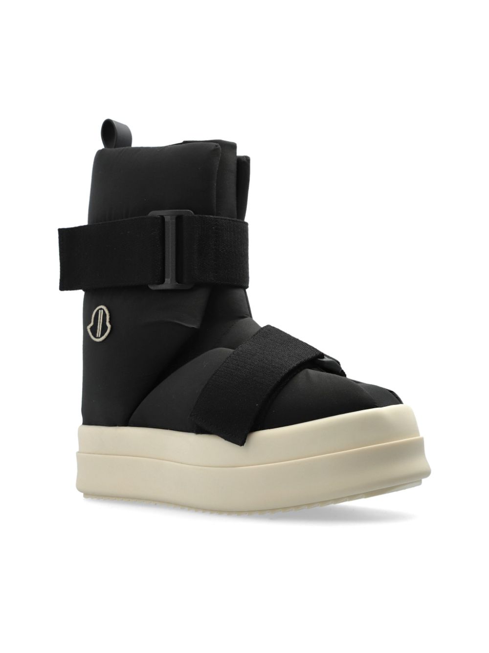 Moncler + Rick Owens Snowboots met logopatch Zwart