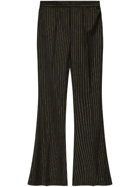 Gestuz pinstriped flared trousers 