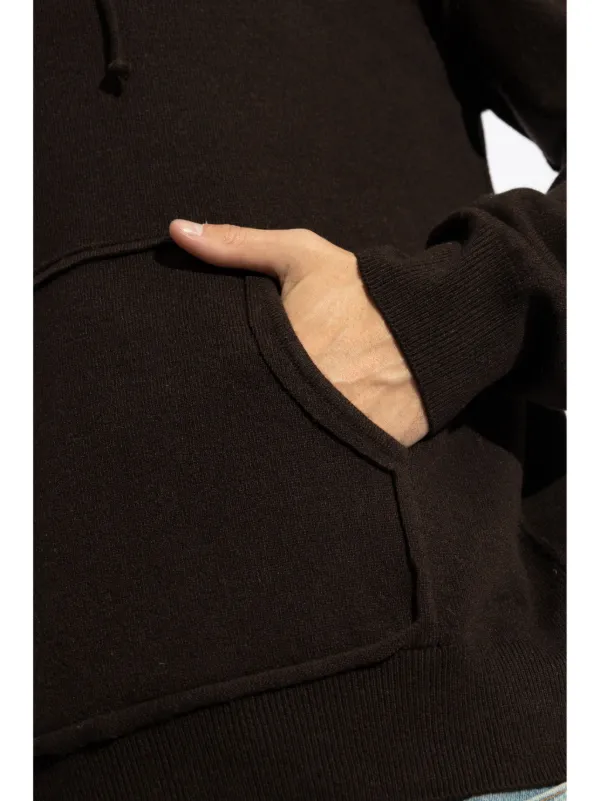 Maison Margiela ウール＆カシミア ニットパーカー | ブラウン