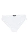 Dolce & Gabbana lace-panel tulle briefs - White