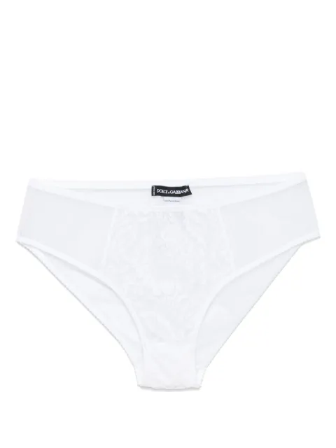 Dolce & Gabbana lace-panel tulle briefs