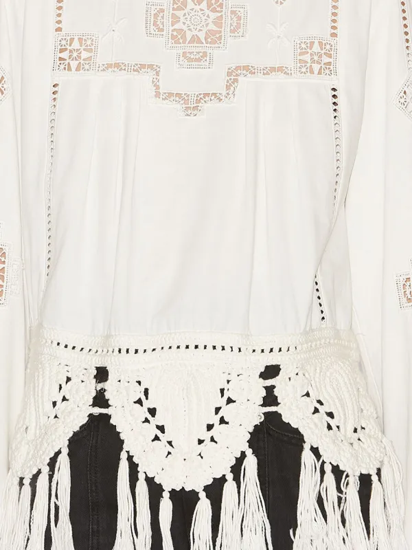 ISABEL MARANT Severine Top | White | FARFETCH