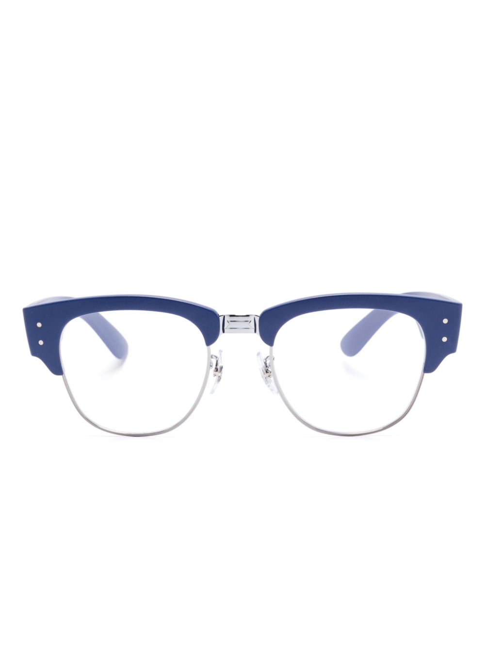 Shop Ray Ban Clubmaster-frame Sunglasses In Blue