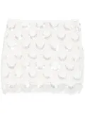 ROTATE BIRGER CHRISTENSEN sequined mini skirt - White