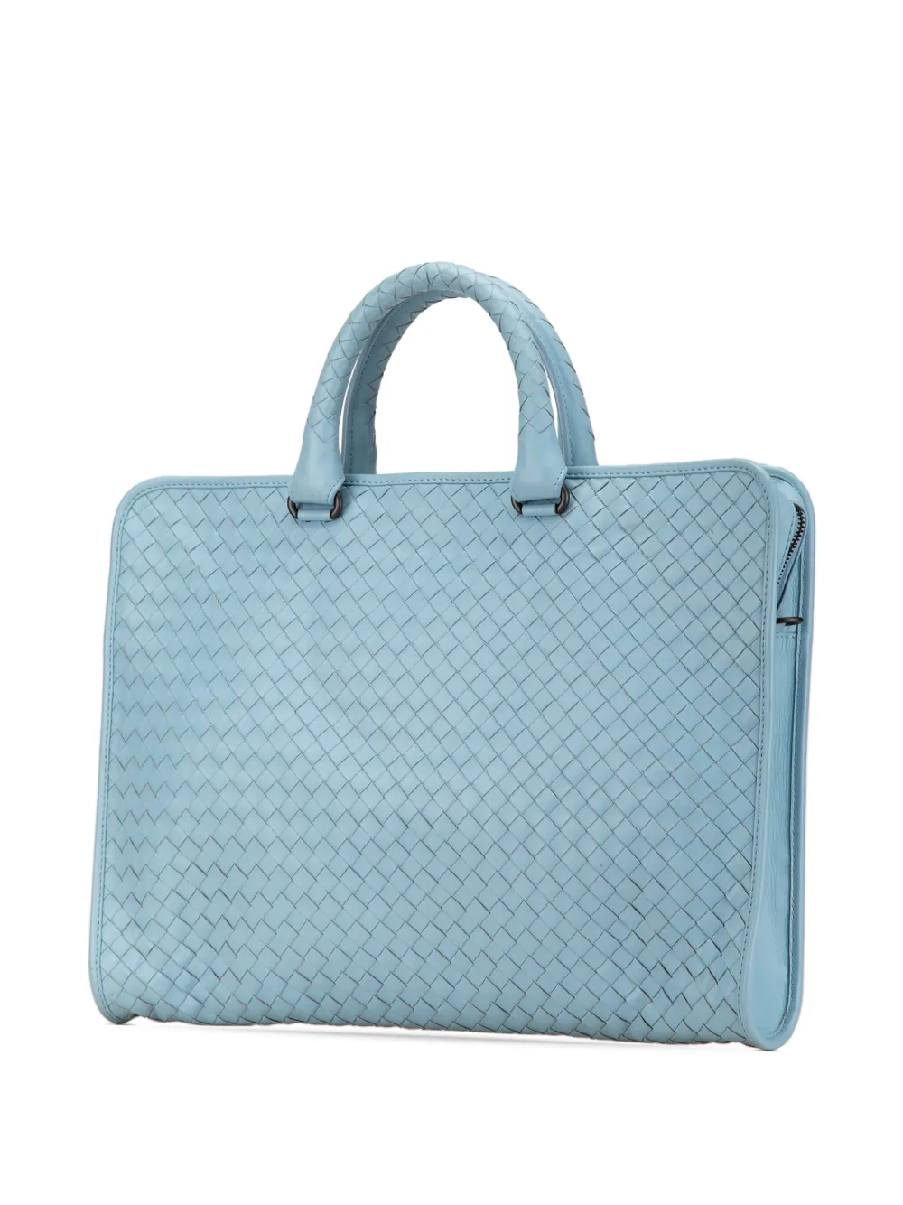 Bottega Veneta Pre-Owned 2012-2023 Intrecciato leren aktetastas - Blauw