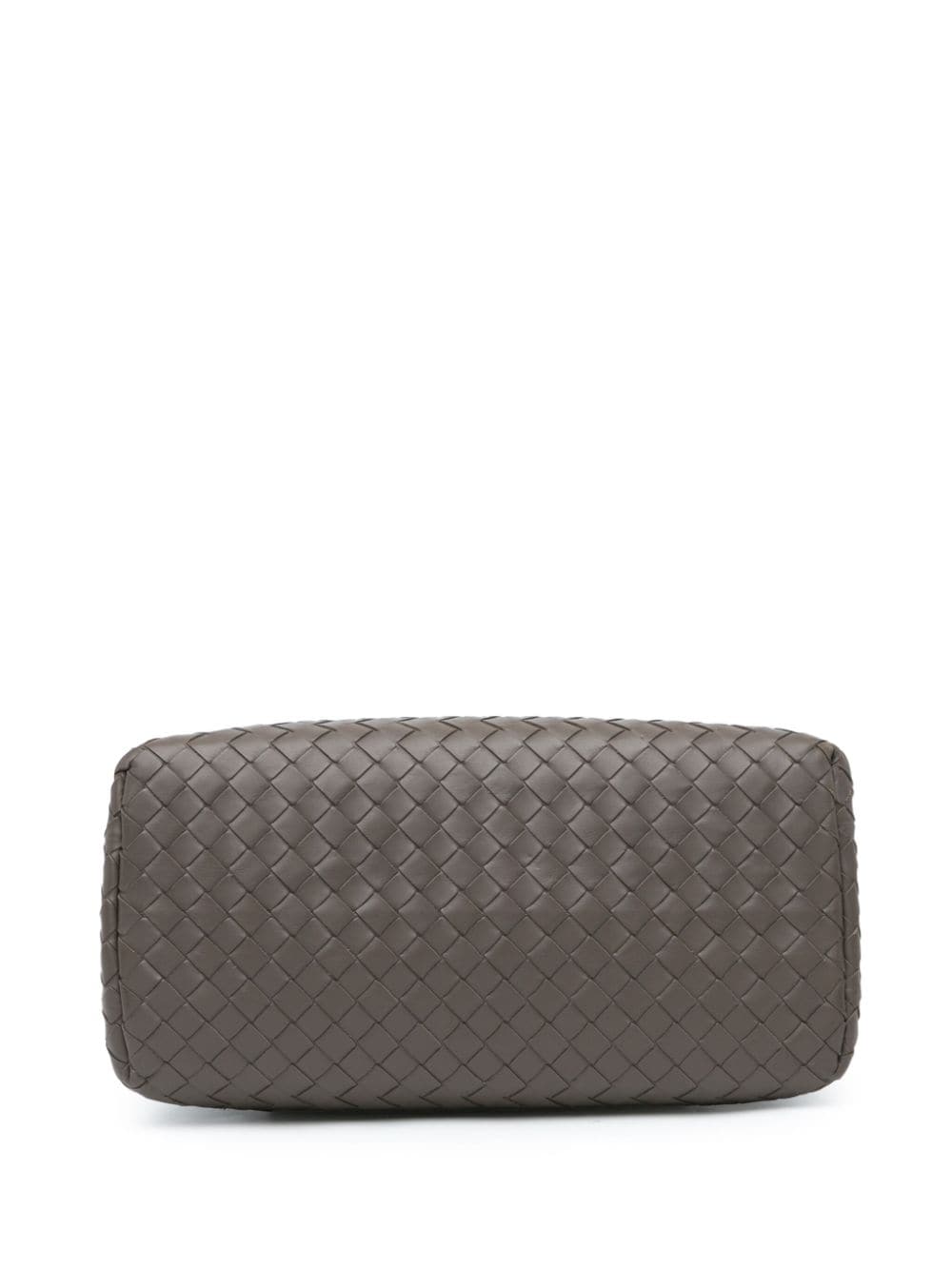 Pre-owned Bottega Veneta 2012-2023 Mini Intrecciato Roma Satchel In Grey