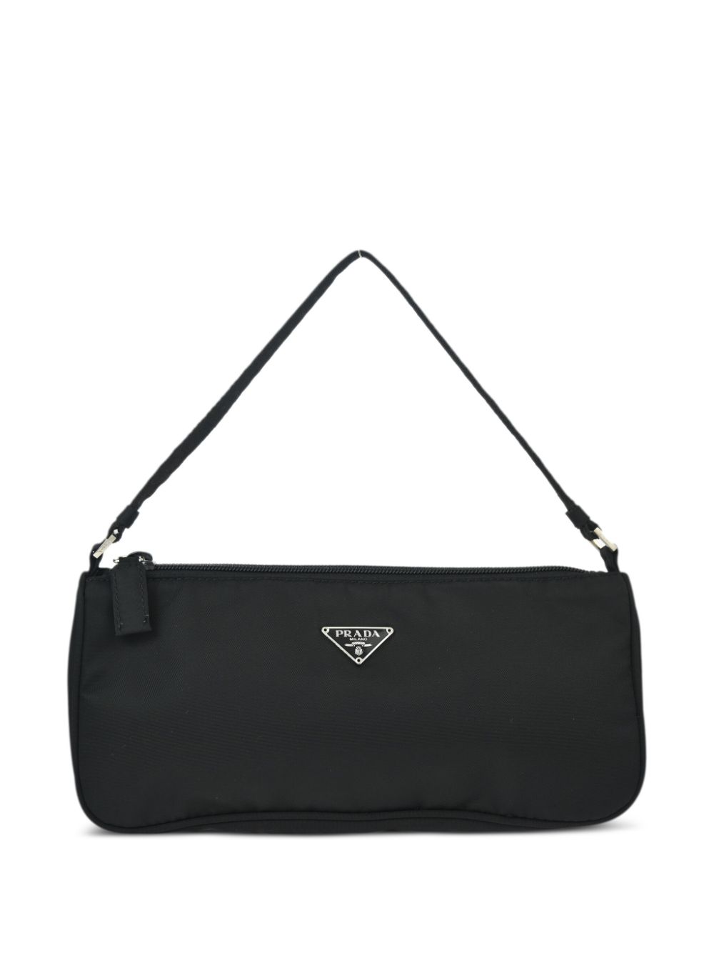 Prada Pre-Owned 1990-2000s triangle-logo handbag - Black