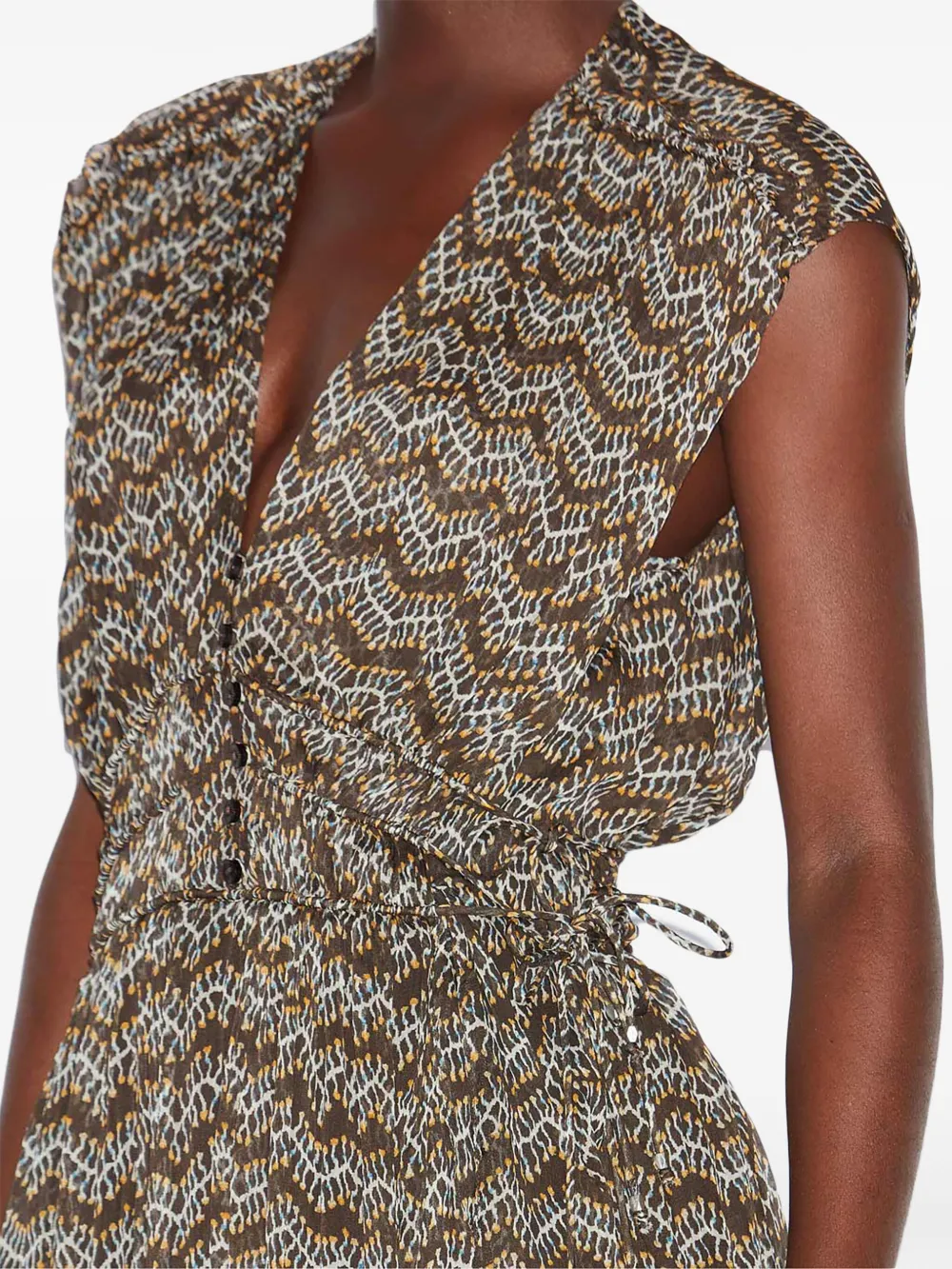 Shop Isabel Marant Étoile Anawa Mini Dress In Nude