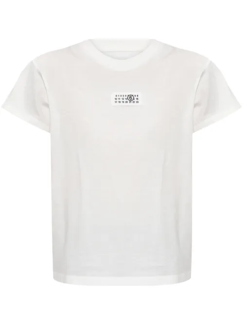 T-shirt en coton à motif signature - MM6 Maison Margiela - Modalova