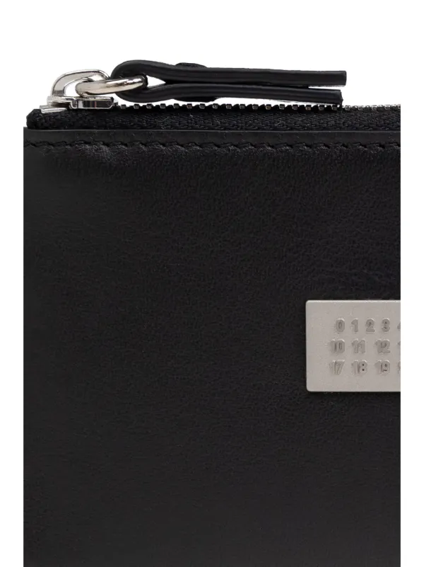 MM6 Maison Margiela numbers-plaque Wallet | Black | FARFETCH