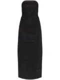 Gestuz rhinestone-embellished midi dress - Black