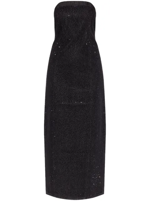Gestuz vestido midi con detalles de strass
