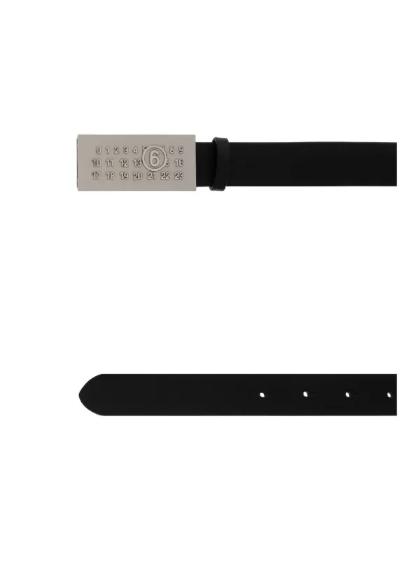 MM6 Maison Margiela: Black Numeric Belt Bag | SSENSE