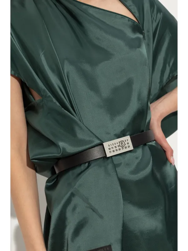 MM6 Maison Margiela numbers-motif Belt | Black | FARFETCH