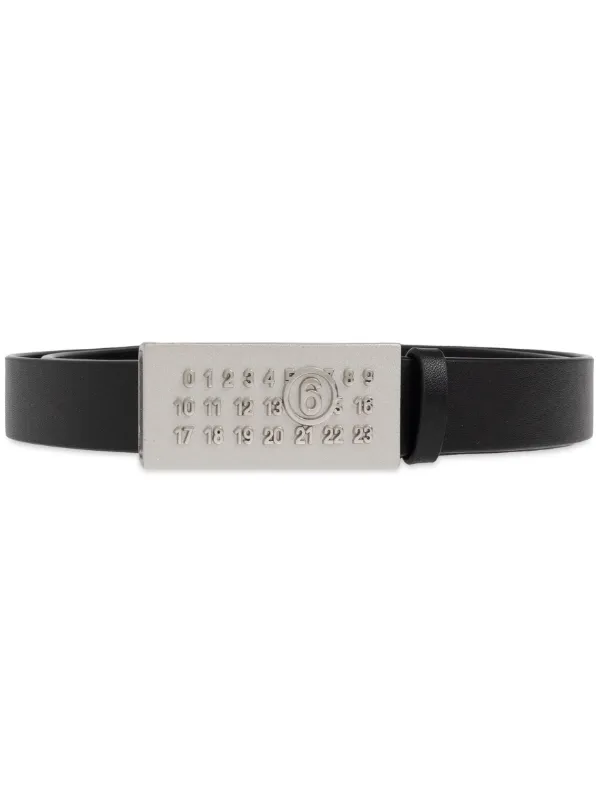 MM6 Maison Margiela numbers-motif Belt | Black | FARFETCH