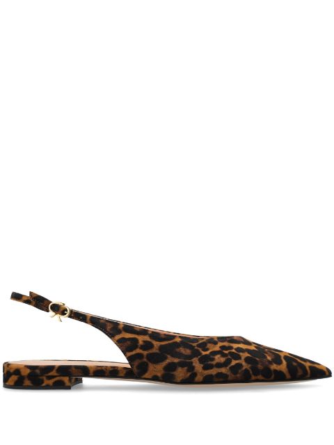 Gianvito Rossi leopard-print pointed sandals Women