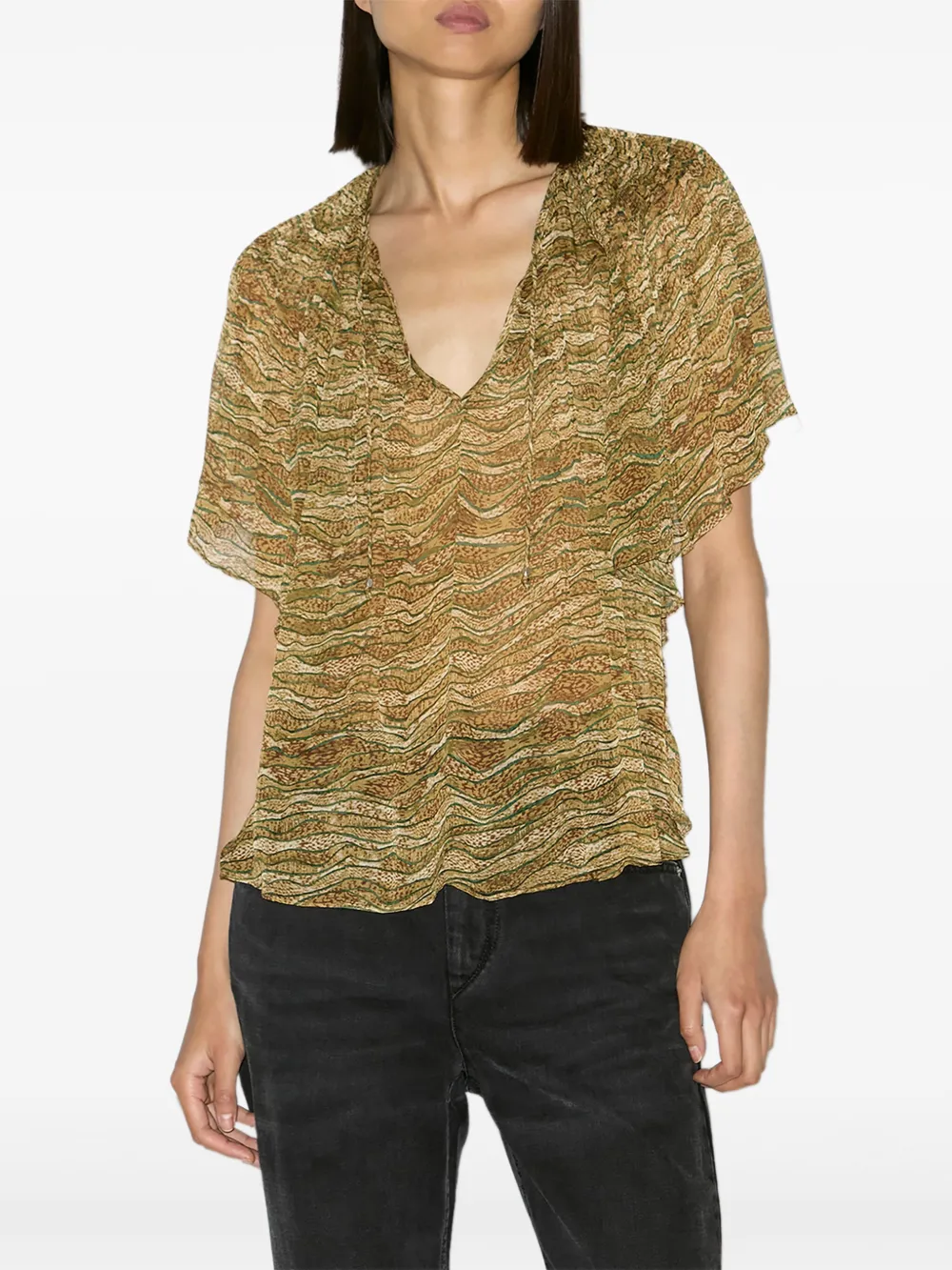 MARANT ÉTOILE Neslya blouse - Beige