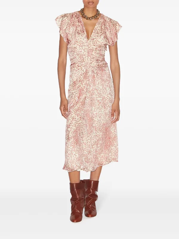 ISABEL MARANT Lyndsay Dress | Red | FARFETCH